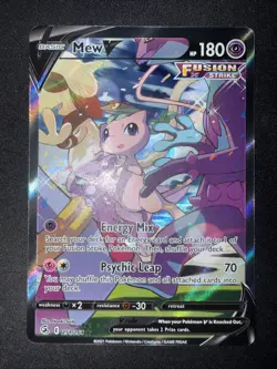 Pokemon Mew V Fusion Strike Alternate Full Art 251/264 Ultra Rare Alt Art Mint! - Image 1