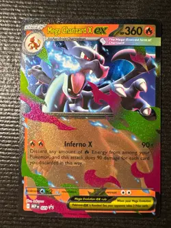 Mega Charizard X ex 029 Holo Promo ME: Mega Evolution Promo Pokemon Near Mint - Image 1