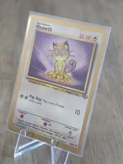 Vintage Pokemon Meowth - (Gold Bordered Promo) Jungle 56/64 Unlimited - Image 3