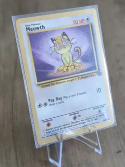 Vintage Pokemon Meowth - (Gold Bordered Promo) Jungle 56/64 Unlimited - Image 4