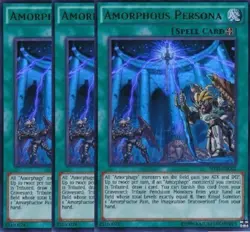 Yugioh - Amorphous Persona x 3 - Ultra Rare NM - Free Holo Card - Image 1