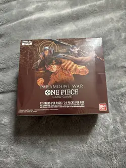 One Piece TCG Paramount War RED BOTTOM Booster Box OP-02 English Factory Sealed - Image 1