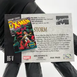 Marvel Card Storm Traxx 86-V Variant Fleer Upper Deck Masterpieces [NM] - Image 4