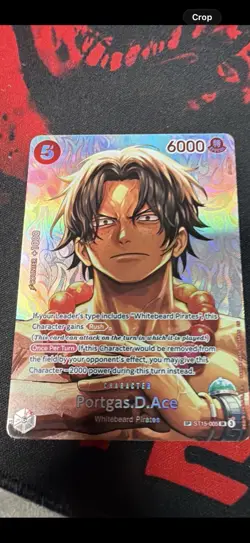 Bandai One Piece CCG Portgas D. Ace ST15-005 SP Special Holo Character ENG - Image 1
