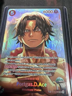 Bandai One Piece CCG Portgas D. Ace ST15-005 SP Special Holo Character ENG - Image 2