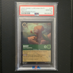 Disney Lorcana Bucky - Squirrel Squeak Tutor Promo Cold Foil EN #15 PSA 10 - Image 1