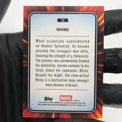 Marvel Card Rhino 39 Rose Gold /40 Mini Diamond Topps Chrome 2025 [NM] - Image 3