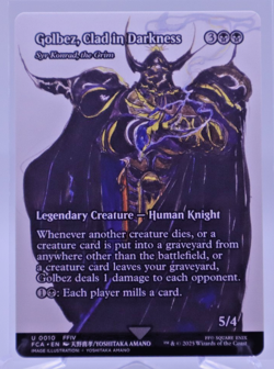 Golbez., Clad in Darkness - Showcase - MtG Final Fantasy - NM - K284 - Image 1