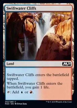 Swiftwater Cliffs - Light Play MTG Magic 2020 Core Set - Image 1