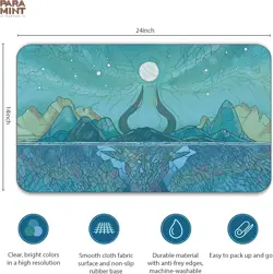 Paramint Designs Playmat Island Mana D&D MTG Game Mat Daniel Zeigler Neoprene - Image 2