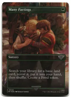 MTG Many Partings Foil (Borderless) C Universes Beyond: LOTR LP - Image 1