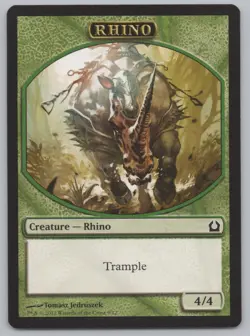 MTG (10) Rhino Token - Return to Ravnica (RTR) 9/12 -o80 - Image 2