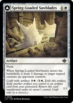 Spring-Loaded Sawblades -Foil Near Mint MTG The Lost Caverns of Ixalan - Image 1