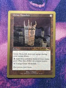 MTG Grim Monolith Tokyo 1999 World Championships LP - Image 1