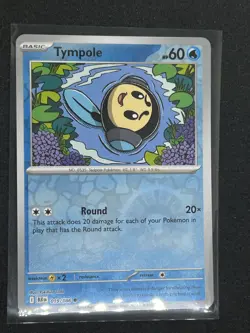 Tympole 019/086 Pokemon TCG Scarlet & Violet Black Bolt Reverse Holo Rare - Image 1