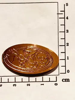 Snivy Tepig Souvenir Medal Pokemon coin Very Rare From Japan Nintendo F/S - Image 2