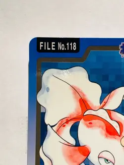 Goldeen Pokemon Carddass File No.118 Very Rare Japan BANDAI 1997 Nintendo F/S - Image 2