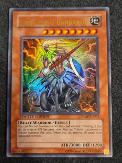 Beast King Barbados JUMP-EN032 Super Rare Limited Edition Ultra Rare YuGiOh - Image 1
