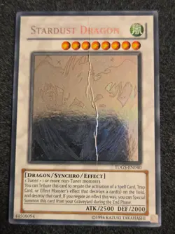 Yugioh English Stardust Dragon TDGS-EN040 Ghost Rare Unlimited HP - Image 1