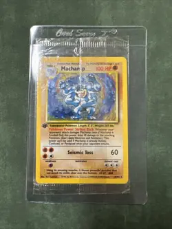 🔥FACTORY SEALED 1999 Pokemon Card 1st Edition Machamp Holo Base Set 8/102 Wow! - Image 1