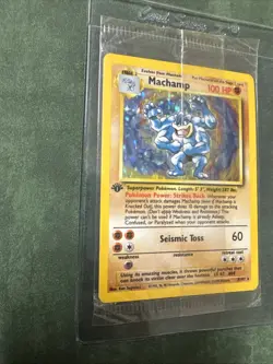 🔥FACTORY SEALED 1999 Pokemon Card 1st Edition Machamp Holo Base Set 8/102 Wow! - Image 2