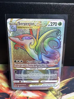 🌿 Serperior VSTAR 196/195 Ultra Rare | Silver Tempest | Pokemon TCG NM - Image 1