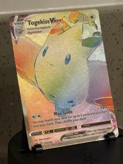 Pokemon TCG Togekiss VMAX Rainbow 191/185 Vivid Voltage Full Art Near Mint - Image 1