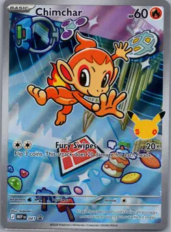 Pokemon TCG - First Partners Pack Promo Chimchar MEP 041 Holo - Image 1