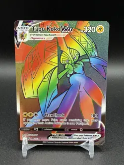 Tapu Koko VMAX 166/163 (Secret) Rainbow Rare Battle Styles NM Pokemon TCG - Image 1