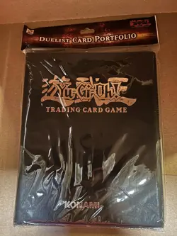 Yugioh Konami Vintage Binder Duelist Card Portfolio Sealed Black - Image 1
