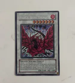 Yu-Gi-Oh! Black Rose Dragon CT05-EN003 2008 Tin Ultra Rare Holo Limited Edition - Image 2