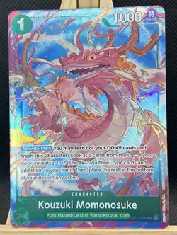 Kouzuki Momonosuke OP10-028 Alt Art Best Selection Vol. 4 - One Piece TCG NM - Image 1