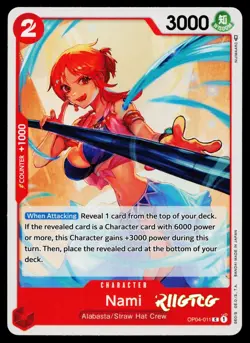 Nami OP04-011 Kingdoms of Intrigue One Piece NM - Image 1