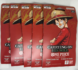 One-Piece OP13 Carrying on His Will Sleeved Booster Packs X5 - SEALED ENGLISH - Image 1