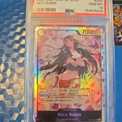 2025 ONE PIECE OP12 087 LEGACY OF THE MASTER NICO ROBIN SR PSA 10 GEM MINT - Image 1