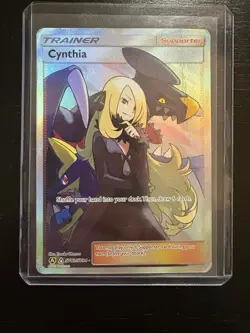 Cynthia Full Art Ultra Rare Holo Card Hidden Fates SV82/SV94 Pokemon TCG - Image 1