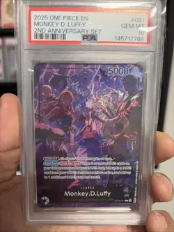 PSA 10 Monkey D. Luffy 2nd Anniversary Set - 061 English One Piece Rare - Image 3