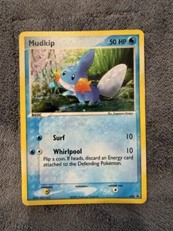 SWIRL Mudkip 018 EX Deck Tin (2004) Nintendo Black Star Promo Pokemon Card - Image 1