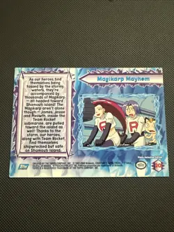 Topps Pokemon the Movie 2000 Non-Holo Foil Card #20 Magikarp Mayhem - Image 2