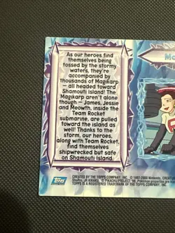Topps Pokemon the Movie 2000 Non-Holo Foil Card #20 Magikarp Mayhem - Image 3