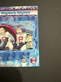 Topps Pokemon the Movie 2000 Non-Holo Foil Card #20 Magikarp Mayhem - Image 4
