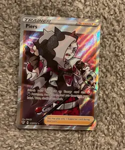 Piers 187/189 Darkness Ablaze NM Full Art Ultra Rare Pokemon Card - Image 1