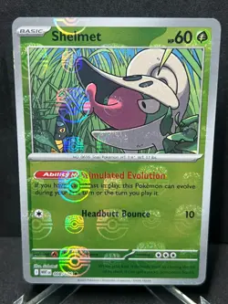 PokemonWhite Flare Shelmet Card 008/086 Master Ball Near Mint - Image 1