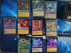 Disney Lorcana Lot 438 cards Regular & Foil Mixed &8 legendary & 2 promo - Image 2
