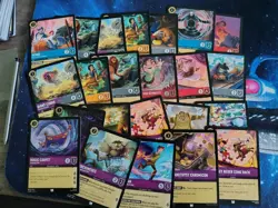 Disney Lorcana Lot 438 cards Regular & Foil Mixed &8 legendary & 2 promo - Image 5