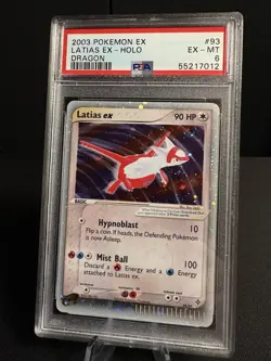 Pokemon PSA 6 2003 Latias EX 93/97 EX Dragon Holo Card - Image 1