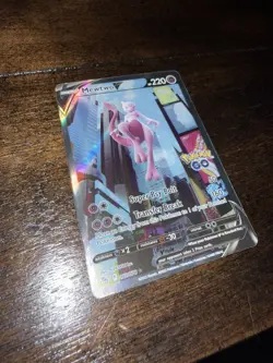 Pokemon TCG Mewtwo v Alt Art Full Art Holo Ultra Rare Card 072/078 Pokemon Go - Image 2