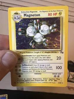 Pokemon Card - Magneton Fossil 11/62 Holo Rare - Image 2