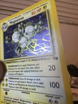 Pokemon Card - Magneton Fossil 11/62 Holo Rare - Image 4