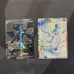 Pokemon TCG Reshiram 113/114 Zekrom 114/114 Black and White Holo Card Full Art + - Image 1